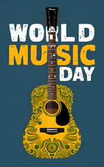 World Music Day | Conceptual Guitar Decoration