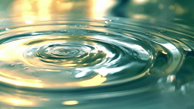 Defocused Streams of Creativity An abstract image of soft ripples in water symbolizing the flow of new and innovative ideas as they spread and grow. .