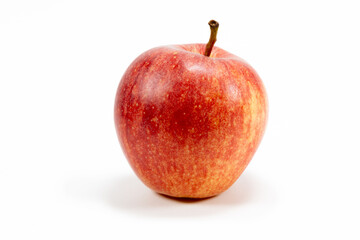 A red apple on white background