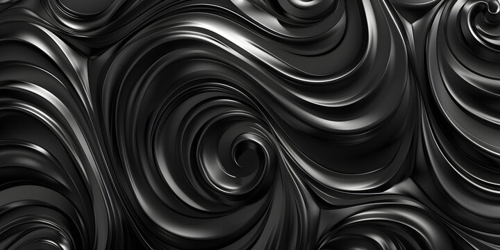 Minimalist black and silver swirls for a refined and classy backdrop, perfect for luxury watches or designer jewelry
