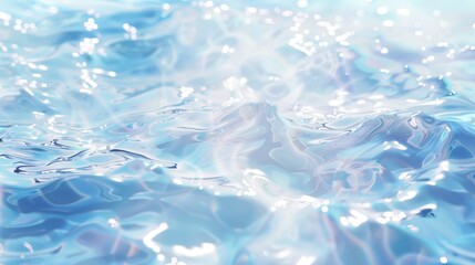 A white water surface pattern, with a reflection effect backdrop. Desaturated marble texture. Sunny aqua ripple movement with shiny reflections. - obrazy, fototapety, plakaty