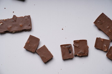 pieces of chocolate
