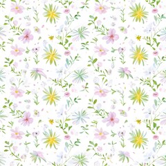doodle pattern pastel color on white background