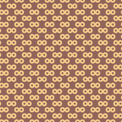 Seamless pattern with rings circles vector artistic print for textile paper decor wallpaper background endless creative art 