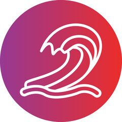 Ocean vector icon style