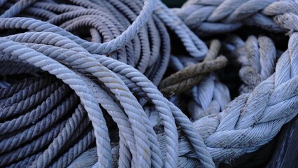 stacked ropes as a background