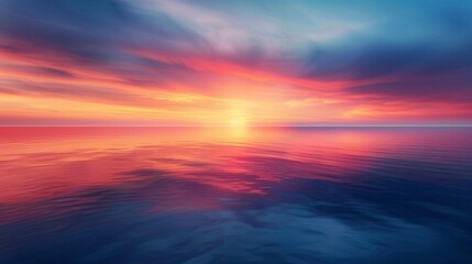 Fototapeta na wymiar Sunset gradient, soft focus abstract, wide angle, warm hues for calming desktop background