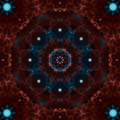 Seamless abstract square pattern. Ethnic pattern.