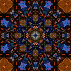 Seamless abstract square pattern. Ethnic pattern.