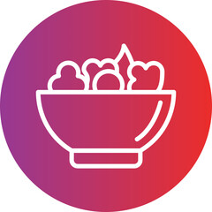 Salad bowl Icon style