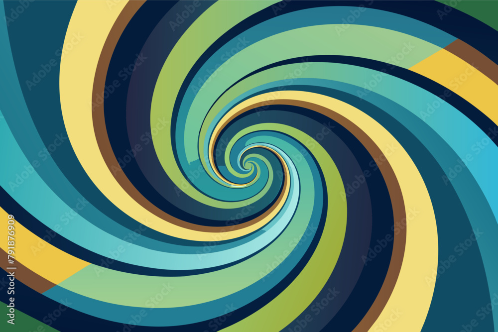 Poster a swirling spiral pattern evoking a sense of time and change