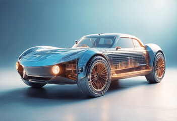 'car concept blueprint ecology model technology wireframe industry future design modern fast speed...
