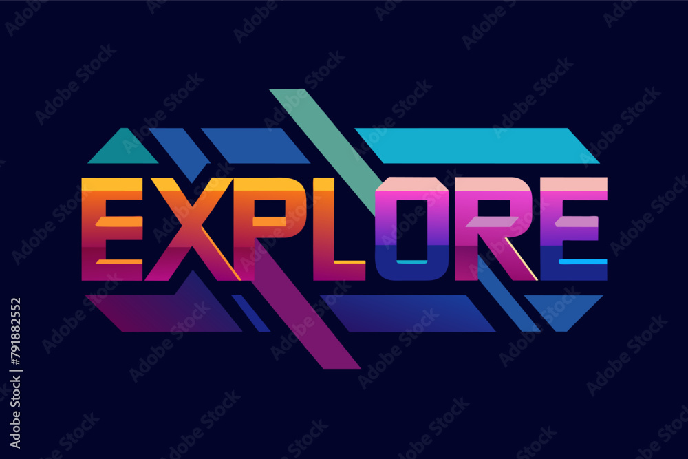 Leinwandbilder Explore gradient overlays for a sophisticated and modern logo design in vector format