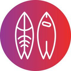 Surfboard Icon Style