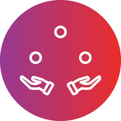 Juggling Balls Icon Style
