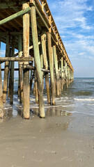 Fernandina Beach Pier on a Sunny Day in Amelia Island Florida