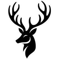 Deer head silhouette