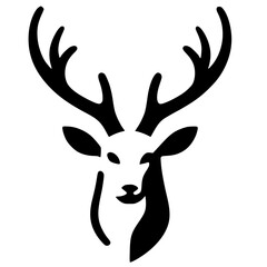 Deer head silhouette