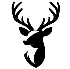 Deer head silhouette