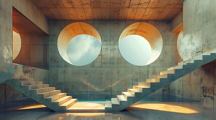 modern architecture - illustration - ai generated	