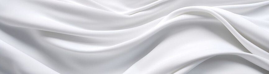 Sculpted White Cloth Elegance