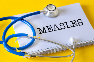 Measles, an acute viral respiratory disease that affects children