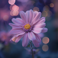 pink flower in bokeh effect AI generated