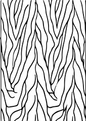 Hand drawn line background black color