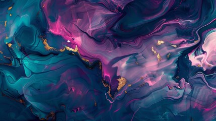 Iridescent Flow: Abstract Background with Shimmering Brushstrokes