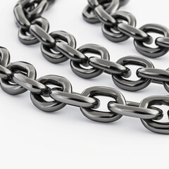 photography of carbon steel chain, product catalog сreated with Generative Ai