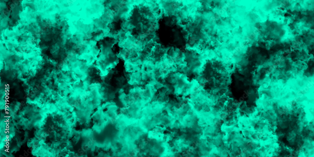 Leinwandbilder abstract dynamic particles with soft blue clouds on dark background. defocused lights and dust parti