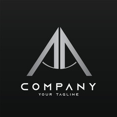 Alphabet logo illustration logo vector of letter AA