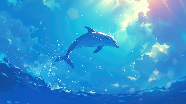 The dolphin icon is synonymous with wisdom and grace in many cultures around the world