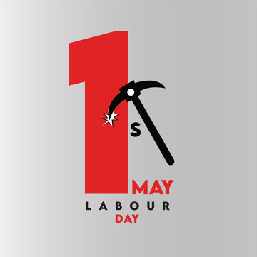 International Labour Day, May 1st, A different hamour sign use in design, Labour day, World Labor Vector Templates, Social Media Post