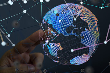 conference Digital Network and data concept 3d