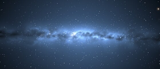   A blue sky filled with numerous stars and a star-filled sky, abundant with stars