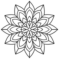 illustration of a flower logo icon vector