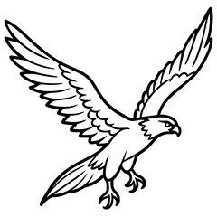 Obraz premium illustration of an eagle logo icon vector