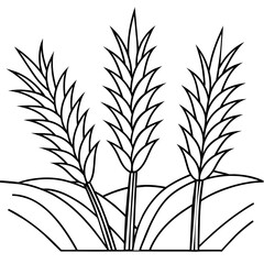 illustration of a plant logo icon
