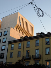 Modern buildings along via Verdi in Milan - 791923779
