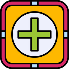 Obraz premium Plus Sign Icon