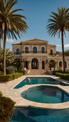 Obraz na płótnie Canvas Luxury Mansion. Ibiza. Spain. Visualized through real sources.