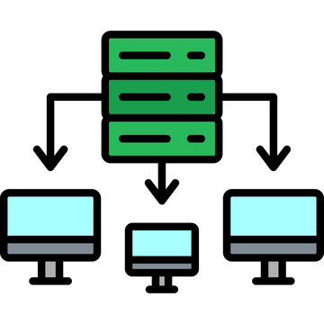 Cluster Computing Icon