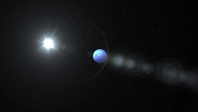 Neptune and sun
