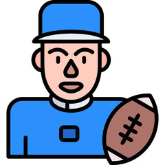 American Football Player Icon