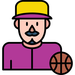Basketball Player Icon © Zevicons