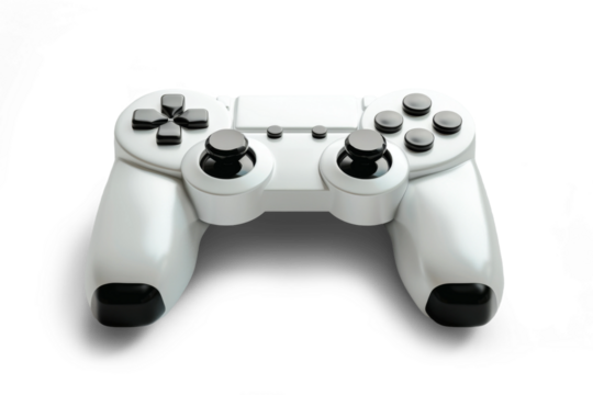 A video game controller controller, isolated from the white or transparent background