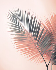 Fototapeta premium super clear photo of a ficus plant on a beige gray background сreated with Generative Ai