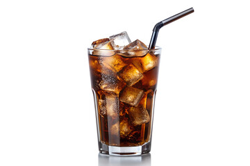 Chilled Cola Beverage: Transparent Background