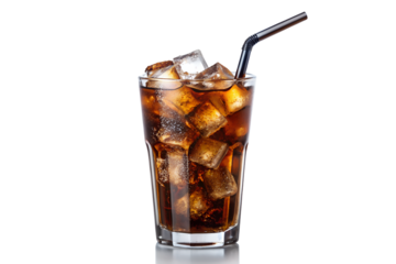 Chilled Cola Beverage: Transparent Background